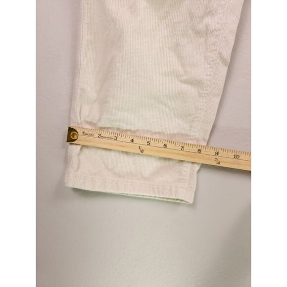 Pilcro by Anthropologie Corduroy Utility Pants Size 31 Ivory Cream Straight Leg - Picture 10 of 16